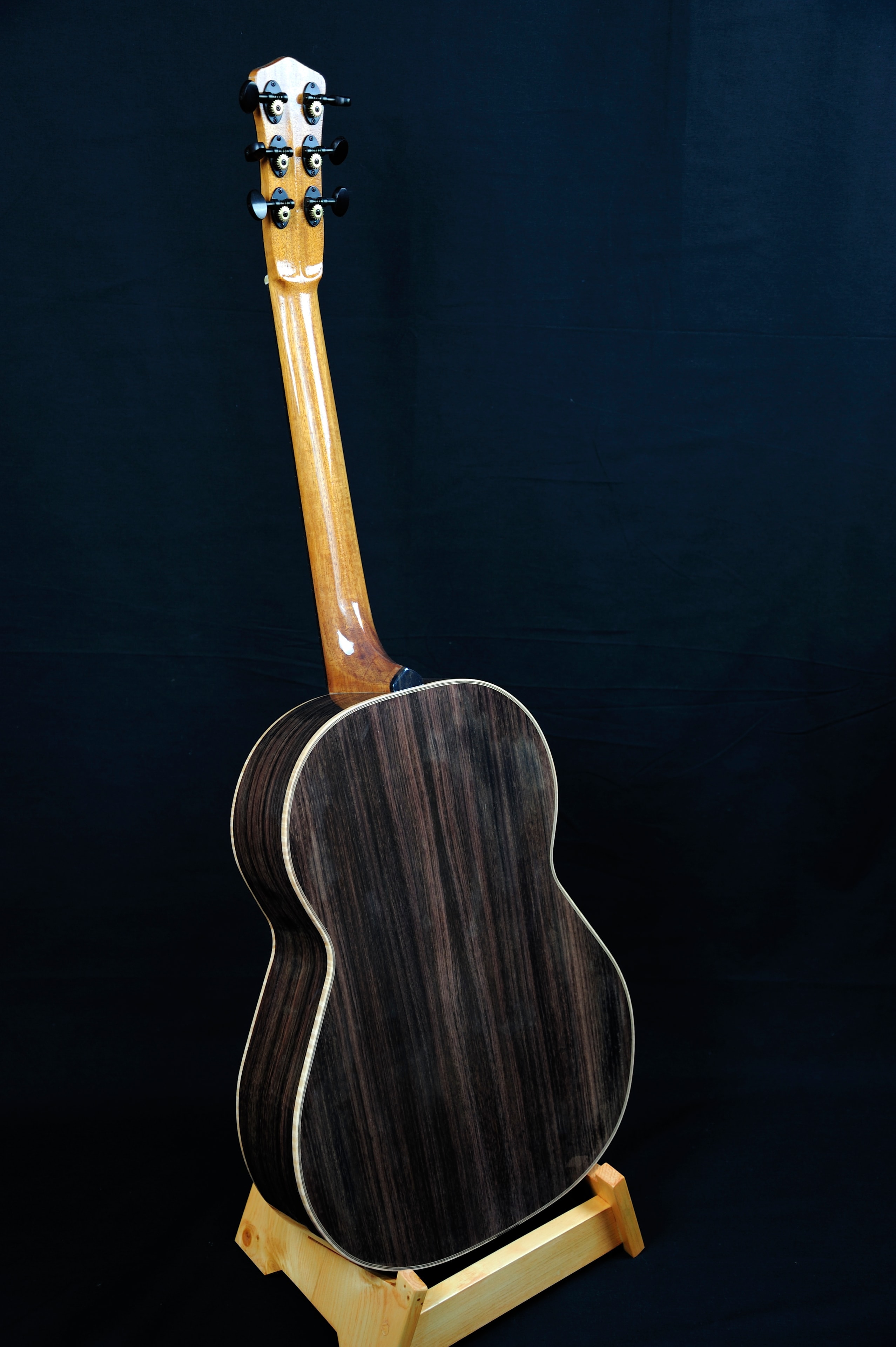 MRK01B-0717L — full back view on stand showing rosewood body